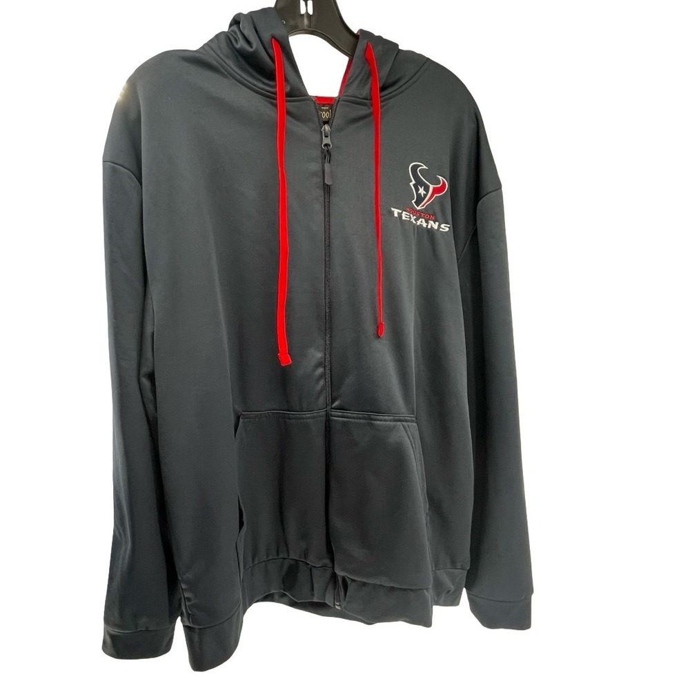Dunbrooke Men's Hoodie Houston Texans Full Zip Black Polyester Large